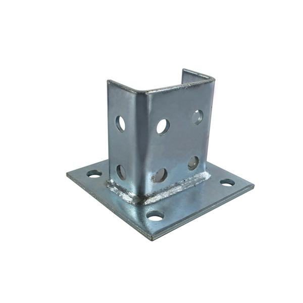6x6 4x4 Surface Hot Dip Galvanized Steel Post Base For Concrete Aluminium