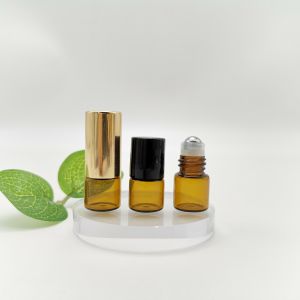 Refillable Clear 5ml 10ml Amber Glass Vials With Roller Ball