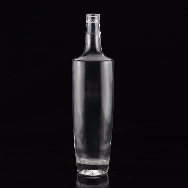SCREW CAP Sealing Type Flat Shoulder Glass Bottle for class Mexican Tequila Liquor Wine