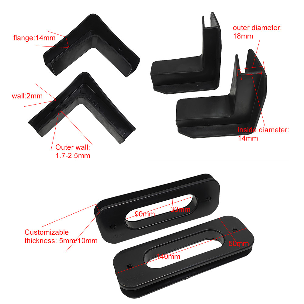 "U" Shaped Edge Strip Corner Protection ESD Anti Static Plastic Box Accessories