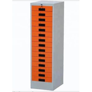 China Assembly Structure 15 Drawer Metal Filing Cabinet With Black Handle on sale