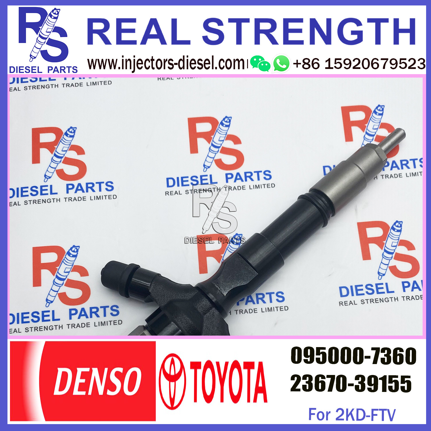 Original Common Rail Fuel Injector 095000-6870 095000-7360 For TOYO-TA 1KD-FTV 236770-39155