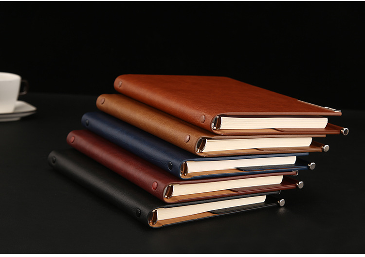 Customized A5 Business Notebook with Portable Loose-leaf Design and Leather Cover