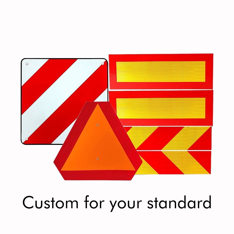 High Intensity Slow Moving Bicycle Carrier Warning Sign Truck Rear Sign