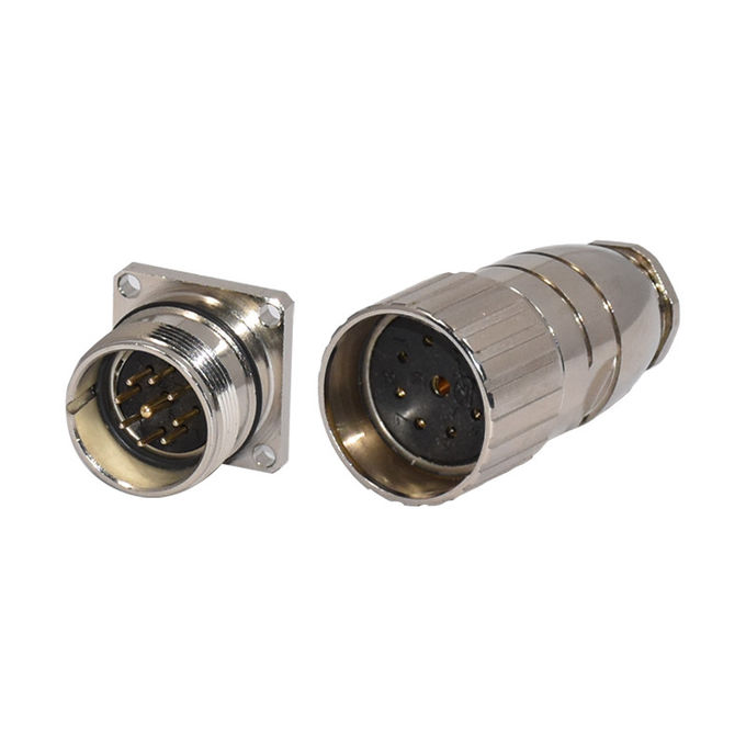 Straight M23 Connector / Encoder Connector 6 8 12 17 19 Pin Cores Power Plug