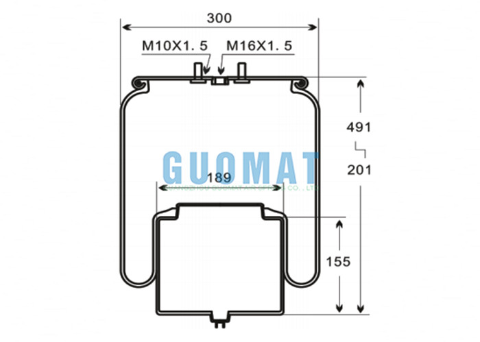 VOL-VO Suspension Balloon Air Spring 1R12-762 Goodyear 4713NP02 Contitech Truck Spare Parts 1076594/1076595