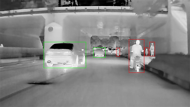 Vehicle Mounted Night Vision IR Camera Thermal Camera Core 384x288 / 17μm