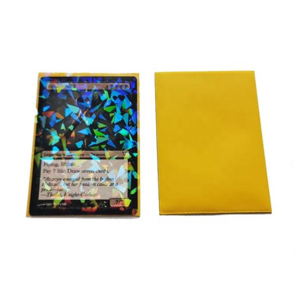 Top Open PP Trading Game Card Sleeves Holographic Toploader Sleeves Custom Art