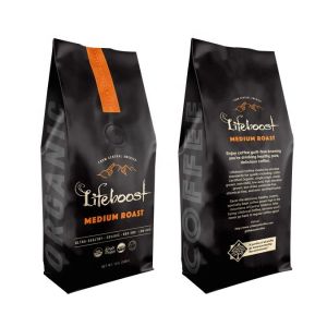 China Flat Bottom Zipper Coffee Beans Recyclable Pouch Gravure Printing on sale