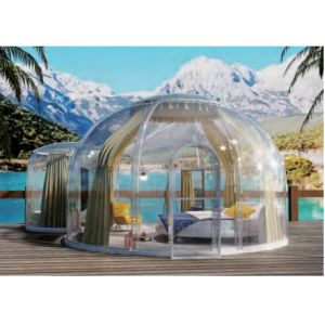 PC Bubble Panoramic Geodesic Dome Tent With Insulation