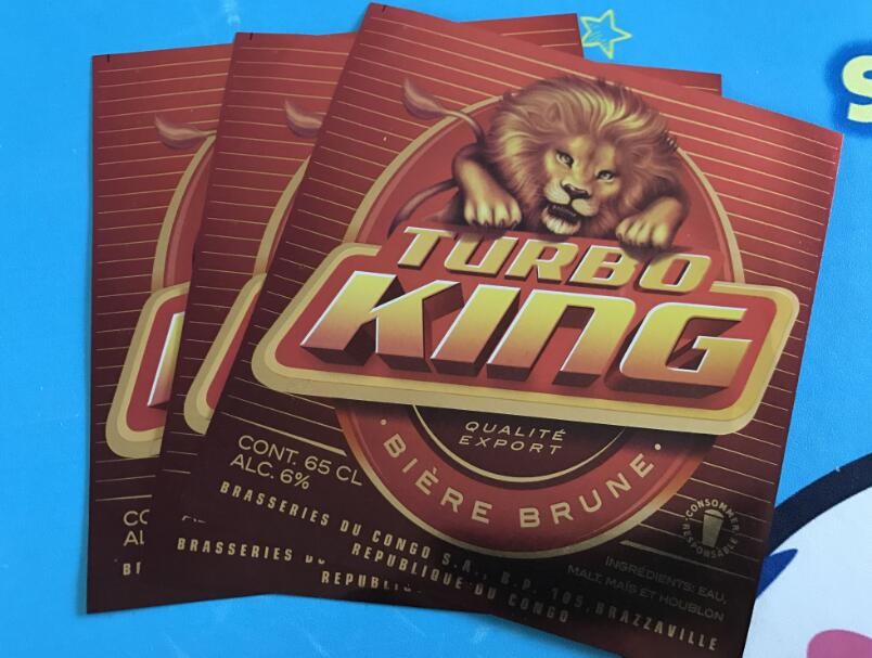 Beautiful metallized paper for beer label,private label beer,beer label