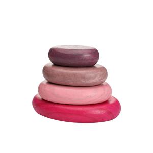  Baby Wooden Montessori Jenga Rainbow Stacked Stone Balanced Stacking BPA Free Manufactures