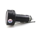 New 3 in 1 Digital Voltmeter Thermometer 12V 24V Cigarette Lighter USB Car