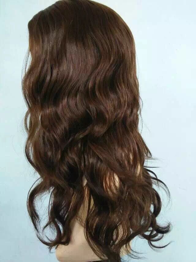 12 Inches Wholesale Jewish Wigs European Human Hair Hair #6 Color Big Layer
