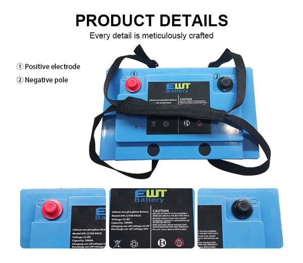 12V Lithium Iron Phosphate Battery for 12v 100Ah LiFePo4 Deep Cycle Battery Pack