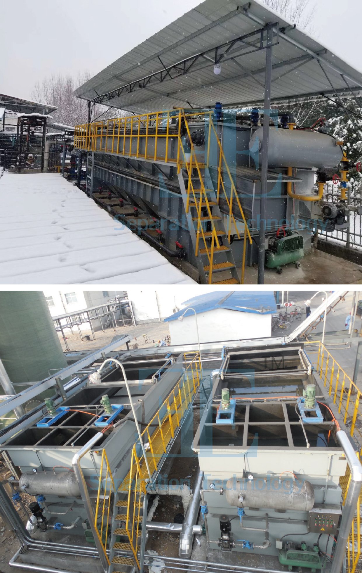 Revolutionary Dissolved Air Flotation Daf Unit 0.75kw Grease Wastewater Treatment