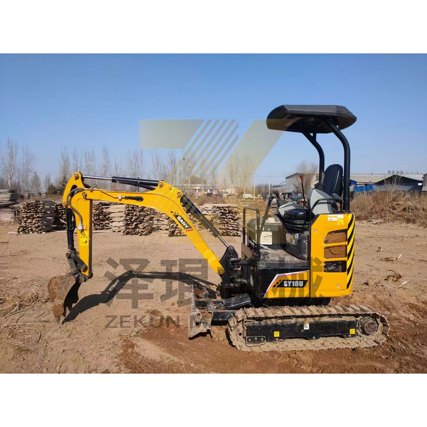 Good Condition SANY SY18 1.8 Ton Mini Excavator with Other Hydraulic Cylinder