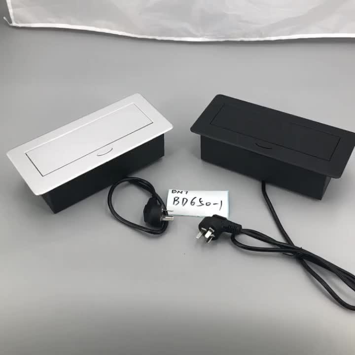  Conference tabletop hidden multi-functional desktop pop up socket with USB charger Manufactures