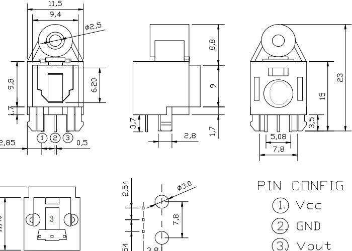 3.7 To 5.5V Optical Fiber Jack , Outdoor FTTH Audio Digital Toslink Transmitter