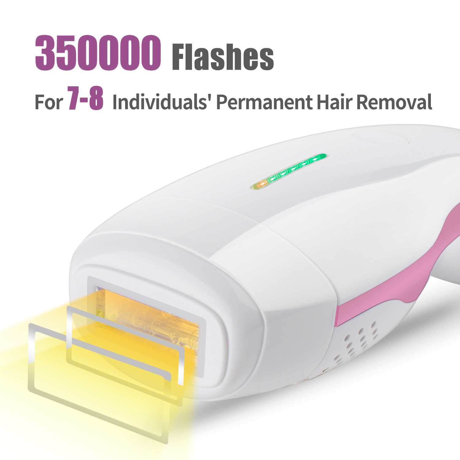 Quartz Tube IPL Skin Rejuvenation Home Device 350000 Flashes Painless Epilator For Face