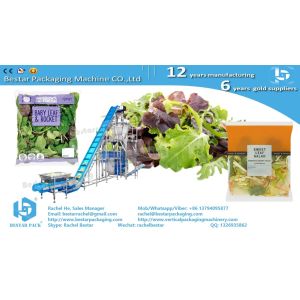 Mixing salad leafy vegetables automatic weighing and pouch packaging machine