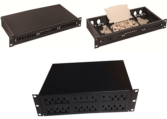 36 Core Fixed Fiber Optic Terminal Box , Rack Mount 1U 2U ODF Patch Panel