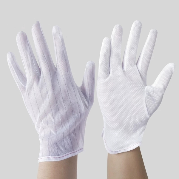 Non Irritations Conductive Fiber 10e10 Ohms ESD Gloves
