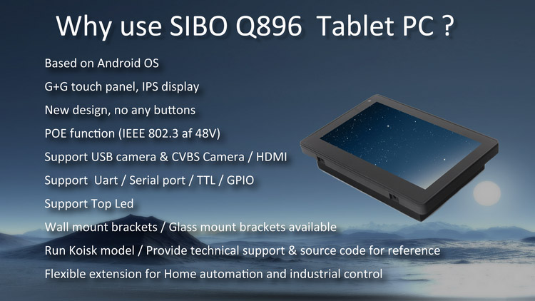 In Wall Android Tablet PC For Smart Home