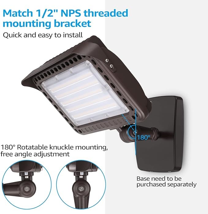 3000K 4000K 5000K Commercial LED Security Flood Lights For Landscape