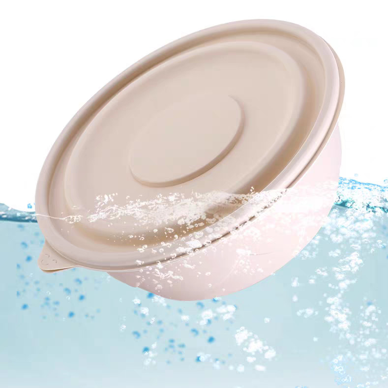 Disposable Blister Noodles Biodegradable Container Round Eco Friendly Bowl