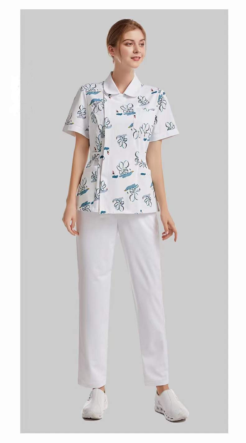 S&J OEM Medical Clothing Hospital Uniform Doctors Nurses Men Women Hospital Clothing Patient Gown Clothes Cotton Unisex Custom