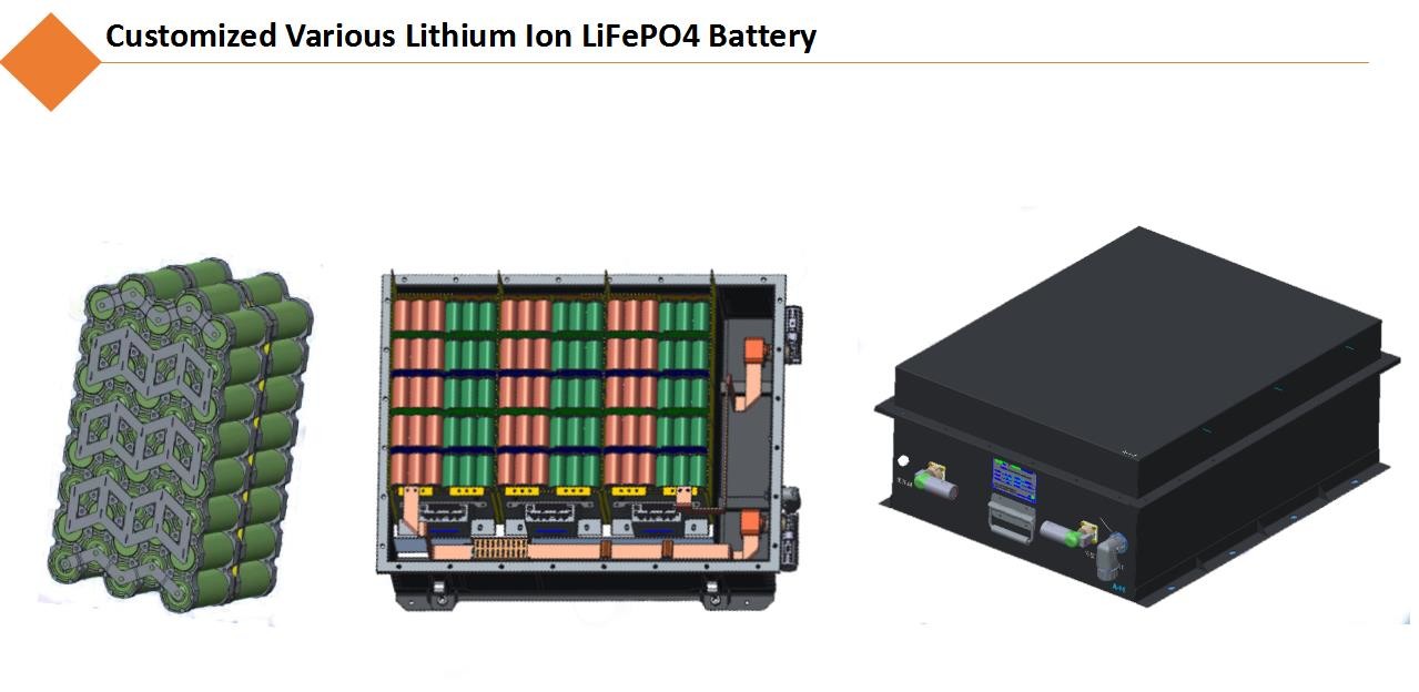 76.8V 100AH Lithium Ion Phosphate Batteries Pack For Electric Vehicles