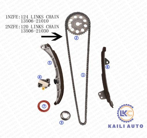 TOYOTA COROLLA Variable Timing Belt 13506-21010 124L 13540-21010 Engine Timing