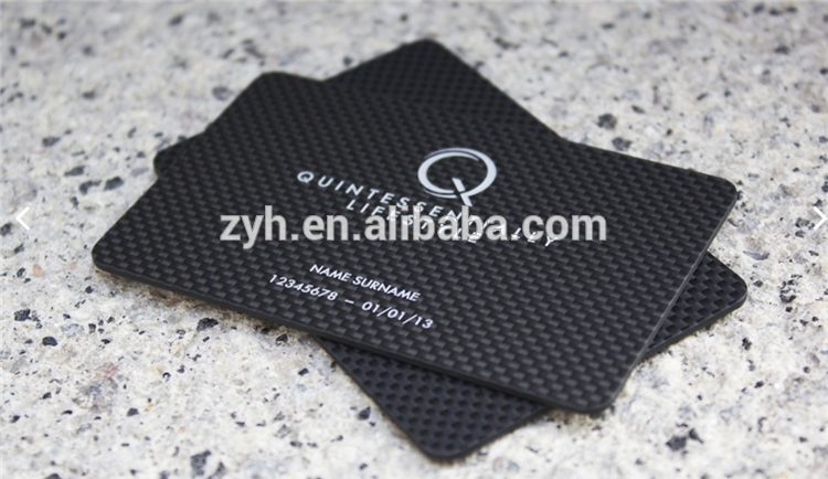 China supplier customed Fashion Carbon Fiber business Card