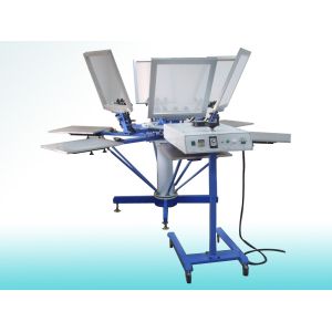 CE approved manual rotary silk screen printing machine