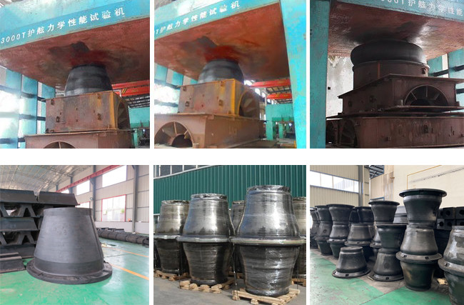 100% Natural Rubber Super Cone Fenders PIANC2002 ABS Certificate