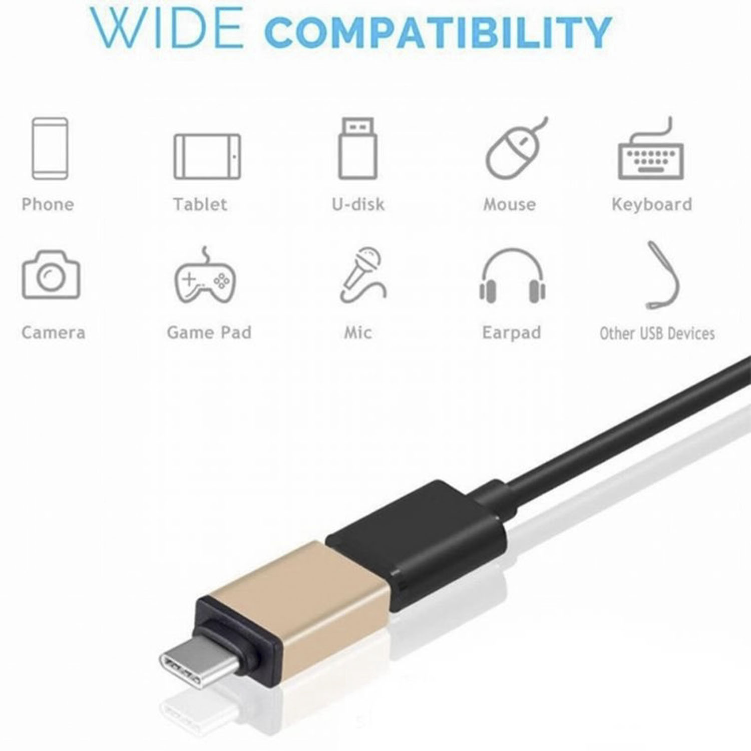 Wholesale Headphone Jack 3.5 mm Type C To USB 3.0 Adapter