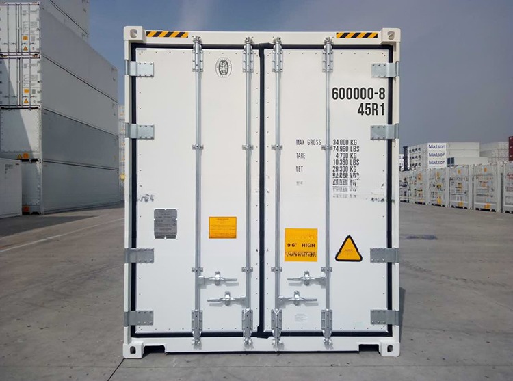 Second Hand 40ft Carrier Refrigerator Containers Used 40 Feet Reefer Containers with T Shape Floor
