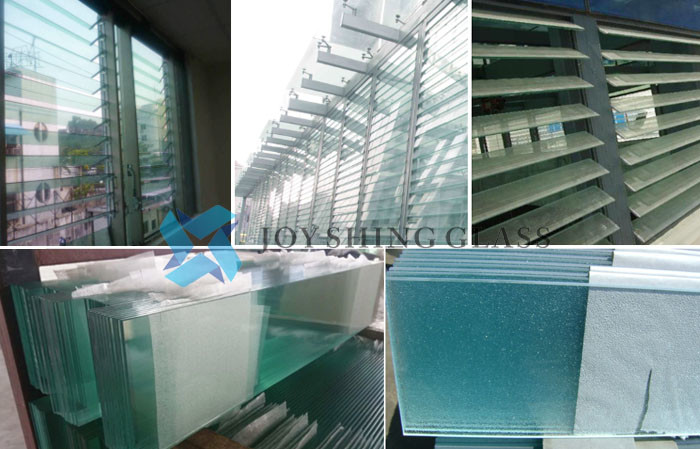Custom Louver Glass Blade 5mm 6mm Glass Shutter 10 Years Warranty