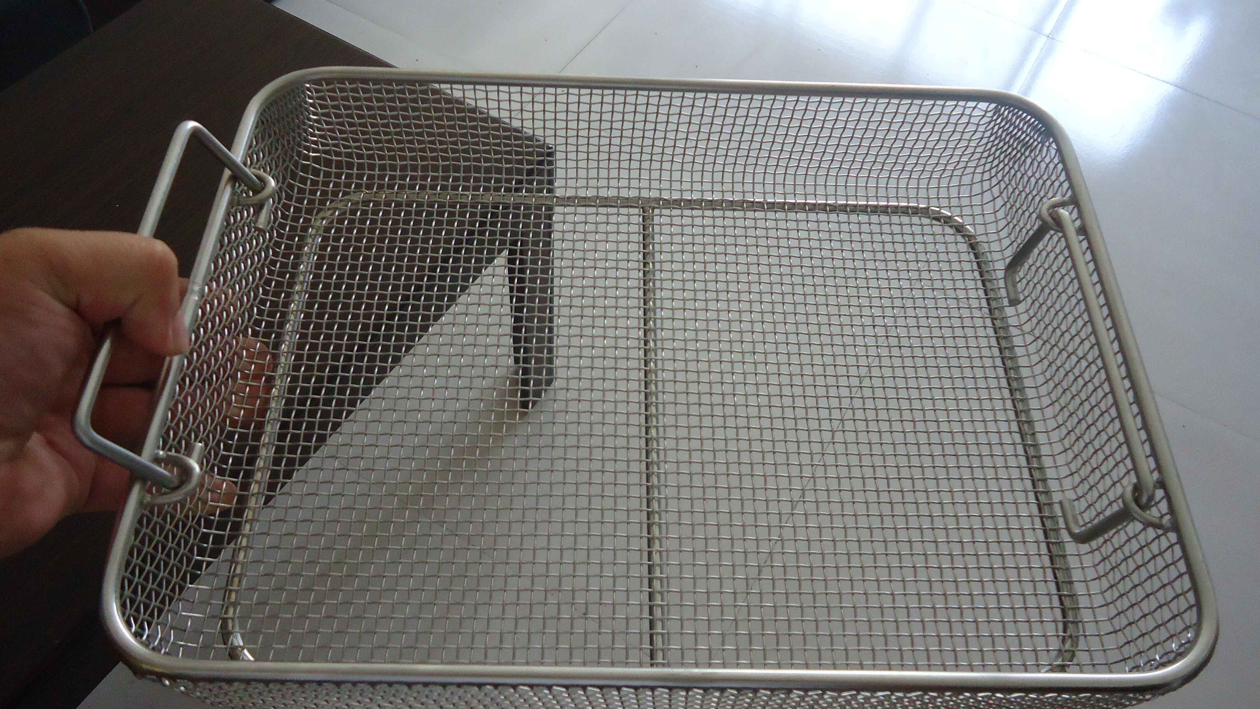 Medical Sterilization Stainless Steel Wire Basket Special Weave 0.02mm Tolerance