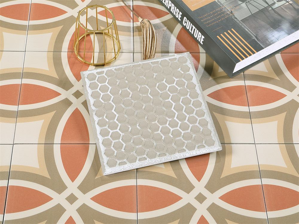 Yellow Non-Slip 200x200mm Wall And Indoor Floor Ceramic Rustic Tiles For Dining Room