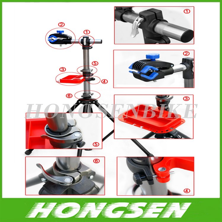 Senior Double deck bicycle standing rack bike repair rack stand