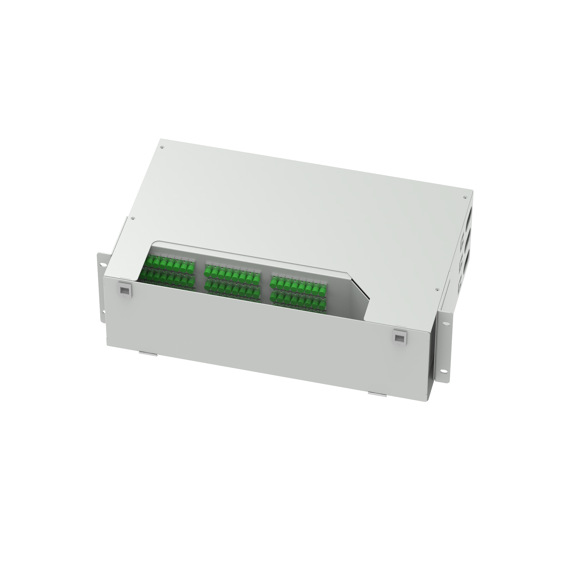Sub Optic Distribution Frame FC APC Type 96 cores 19 Inch Swing Optical Fiber Patch Panel