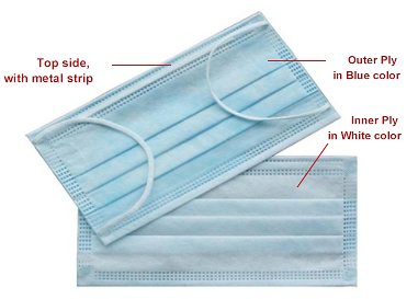 Professional White Disposable Medical Face Mask FDA ISO CE Certificated
