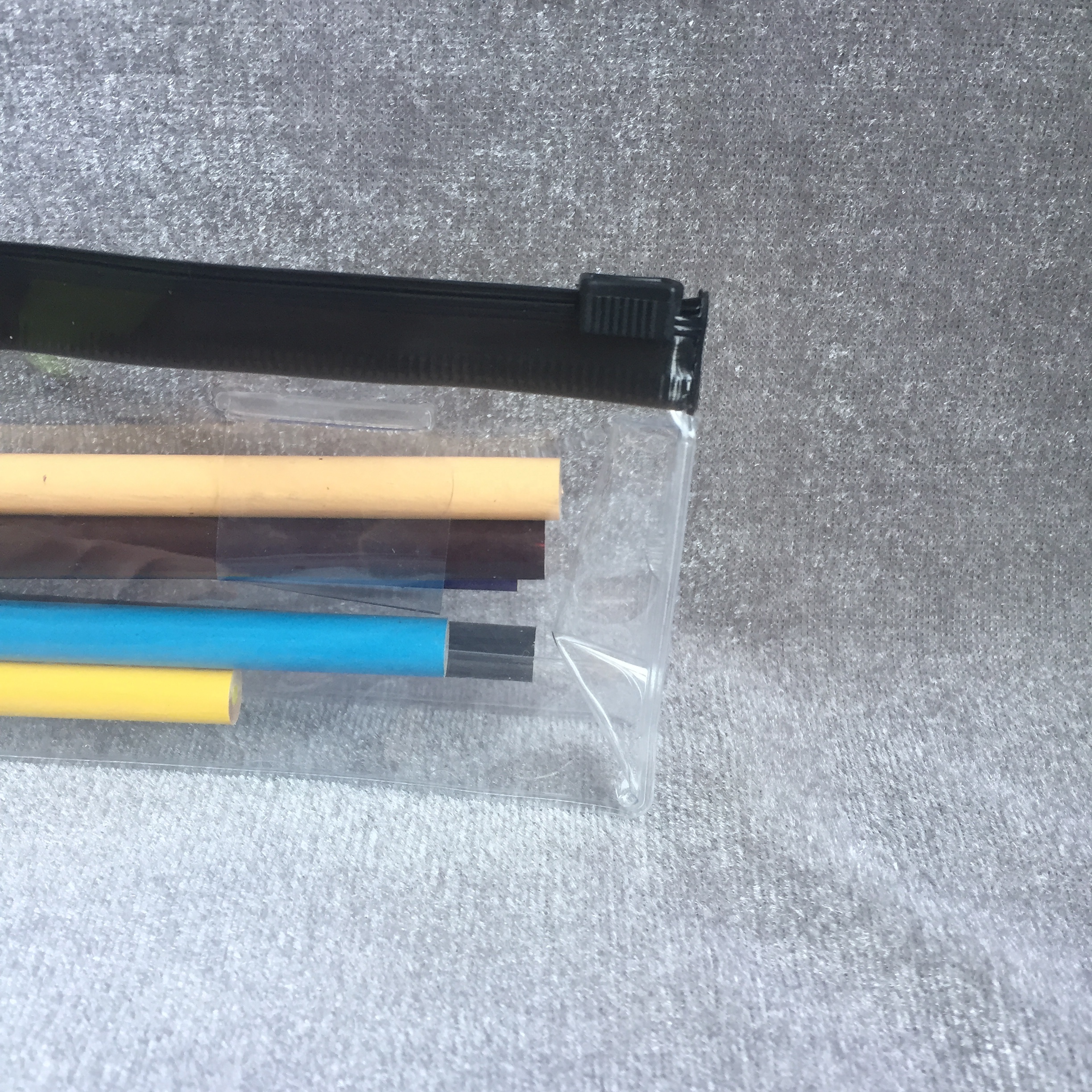 Clear Pvc Pencil Pouch Big Capacity Zipper Bag Makeup