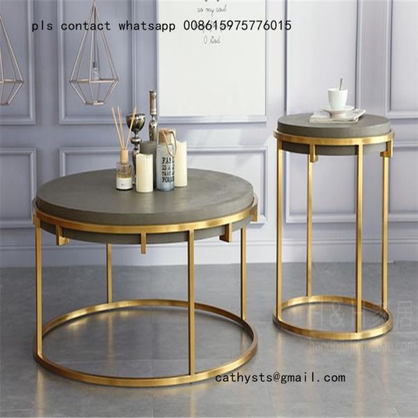 high quality stainless steel coffee table and chairs for hospitality and
