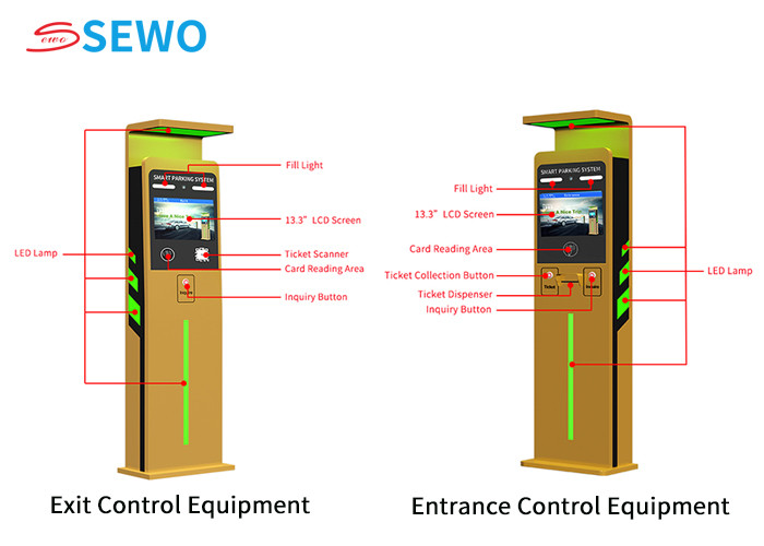 RFID Parking Ticket Management System Dispenser Machine For Automated Car Parking System