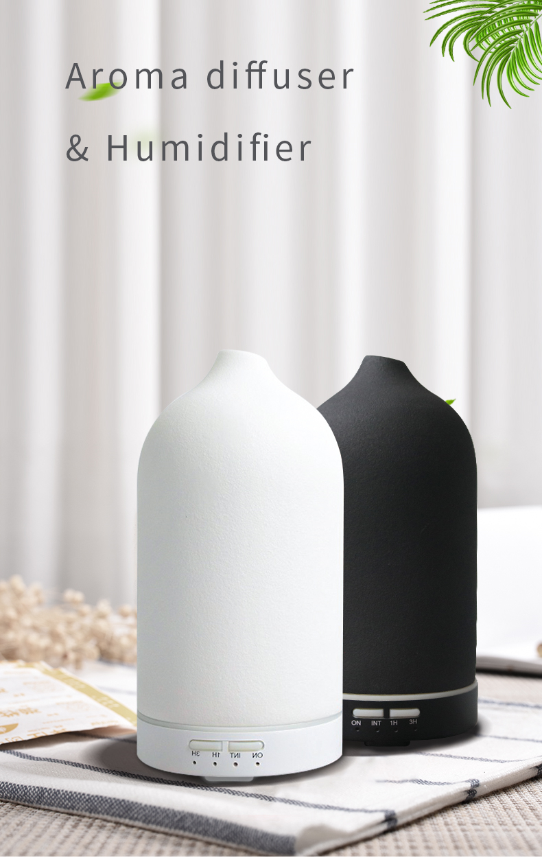 Homefish Ceramic Ultrasonic Aroma Diffuser With Led Light Essential Oil Perfume Diffuse Geurverspreider Diffuseur de per