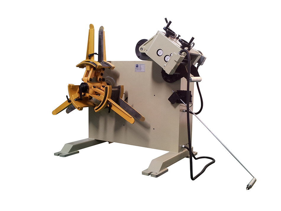 Turbine Type Adjustment Device Coil Handling Equipment NC Decoiler Leveller Feeder
