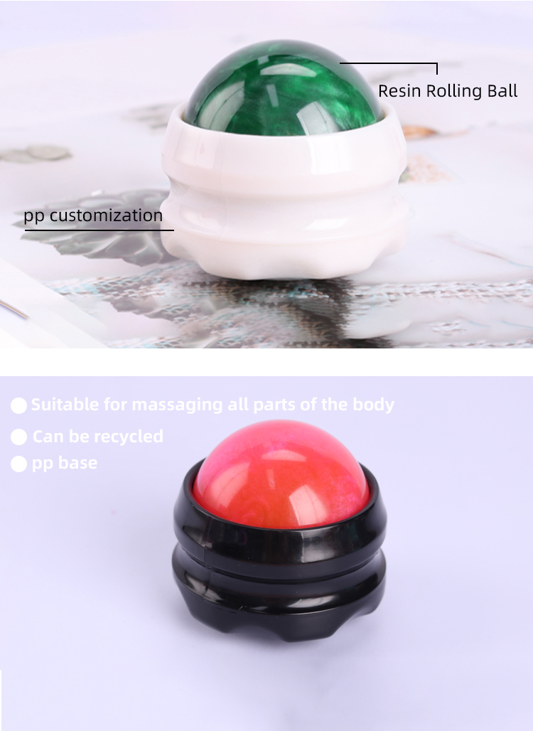 Colorful Marble Massage Roller Ball 54mm Size For Health Care